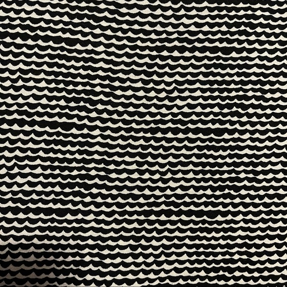 Ann Taylor LOFT Petites Dress Sleeveless Scoop Neck Princess Seam Wave Print - Picture 4 of 7